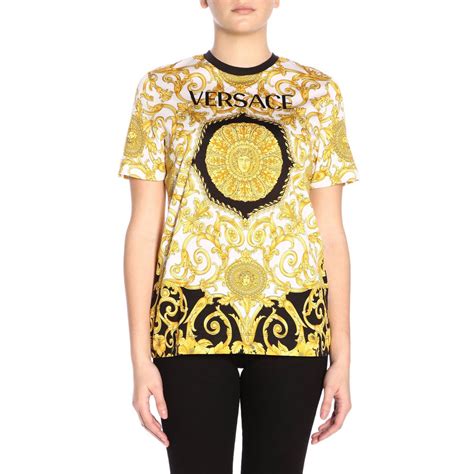 versace latex shirt|Versace tee shirts women.